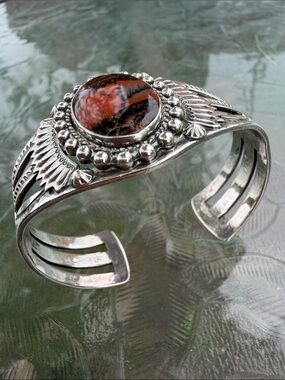 Navajo? Jasper? Petrified wood? #Cuff